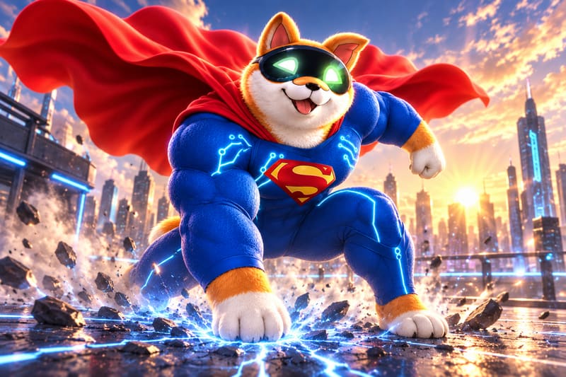 Superhero landing that cracks the ground